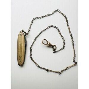 Antique Pocket Watch Chain With Knife